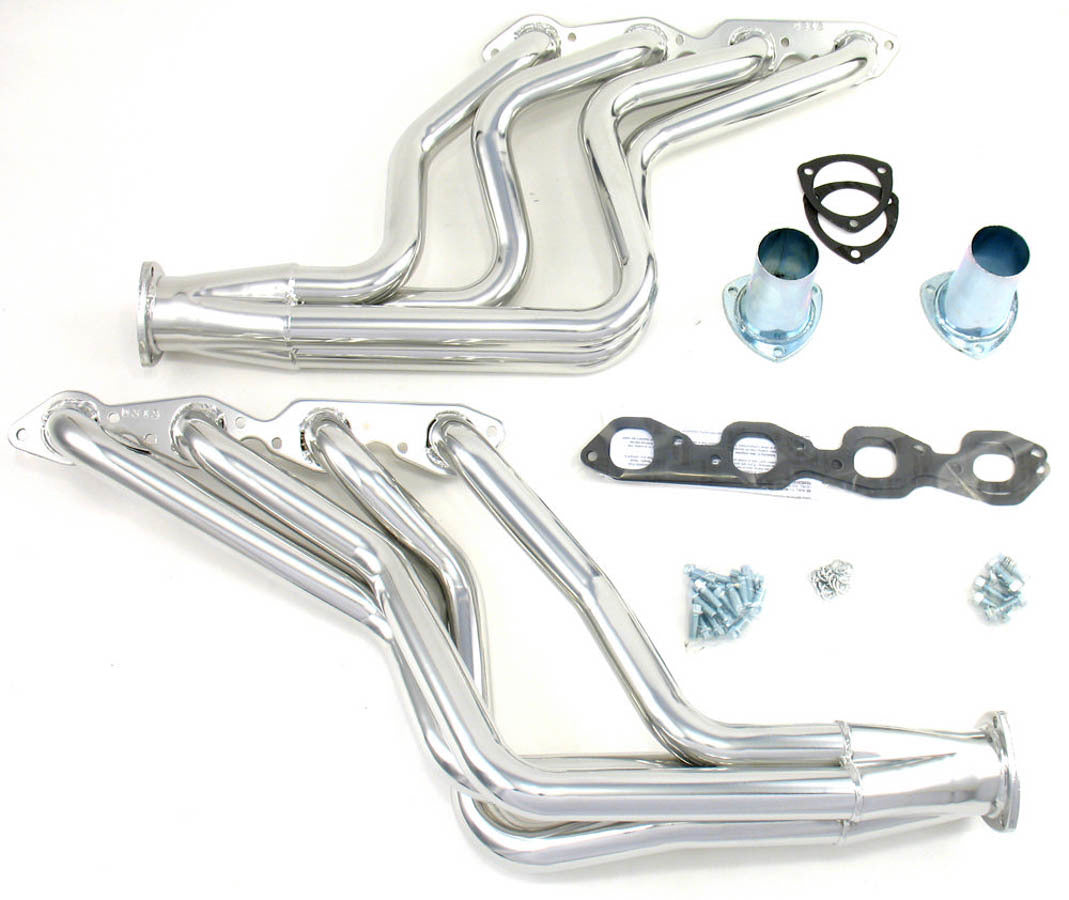 Doug's Headers Headers - Full - 1.75 in Primary - 3 in Collector - Gaskets / Hardware / Reducers Included - Steel - Silver Ceramic - Big Block Chevy - Various GM Applications - Pair - D313