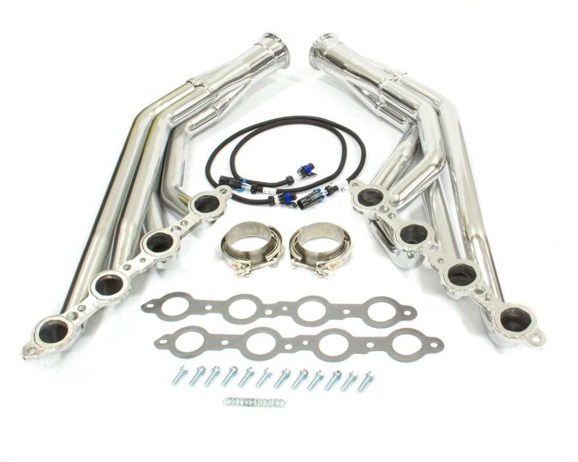 Doug's Headers Headers - Full - 1.75 in Primary - 3 in Collector - Gaskets / Hardware / Reducers Included - Steel - Silver Ceramic - GM LS-Series - GM A-Body 1964-72 - Pair - D3336