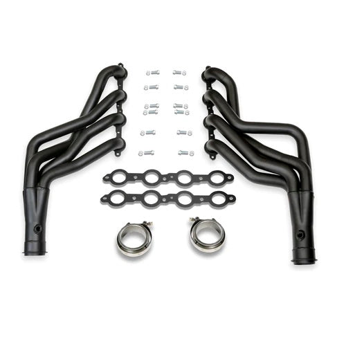 Doug's Headers Headers - Full - 1.875 in Primary - 3 in Collector - Gaskets / Hardware / Reducers Included - Steel - Black Paint - GM LS-Series - GM A-Body 1964-67 - Pair - D3349-B