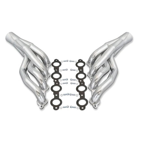 Doug's Headers Headers - Mid - 1.875 in Primary - 3 in Collector - Gaskets / Hardware Included - Steel - Silver Ceramic - GM LS-Series - GM A-Body 1964-67 - Pair - D3350