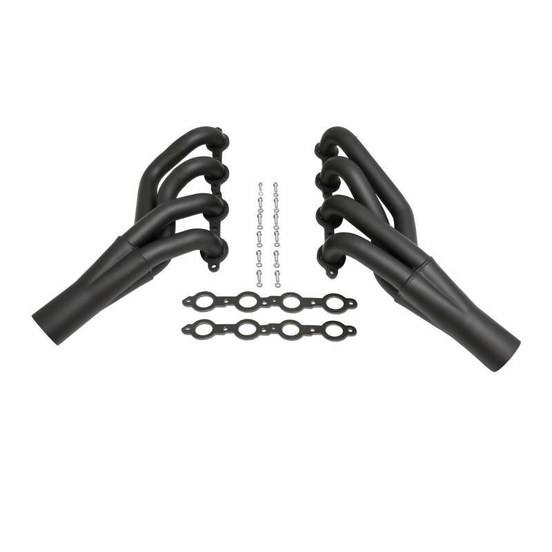 Doug's Headers Headers - Mid - 1.875 in Primary - 3 in Collector - Gaskets / Hardware Included - Steel - Black Paint - GM LS-Series - GM F-Body 1970-81 - Pair - D3358-B