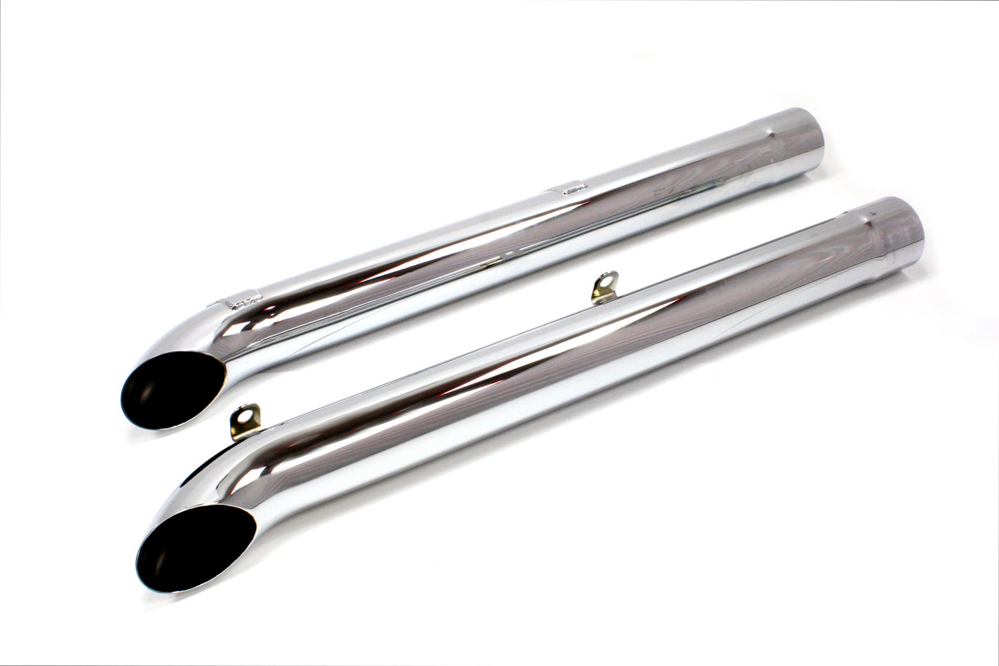 Doug's Headers Exhaust Side Pipes - Side Tube - 44.75 in Long - 4 in Inlet - 4 in Outlet - Stainless - Polished - Chevy Corvette 1963-82 - Pair - D930-SS