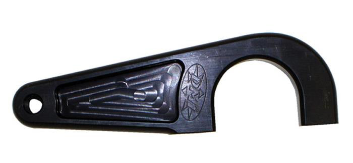 Diversified Machine Steering Arm - Passenger Side - 3-1/4 in Bolt Span - Aluminum - Black Anodized - Sprint Car - Each - SRC-2100B