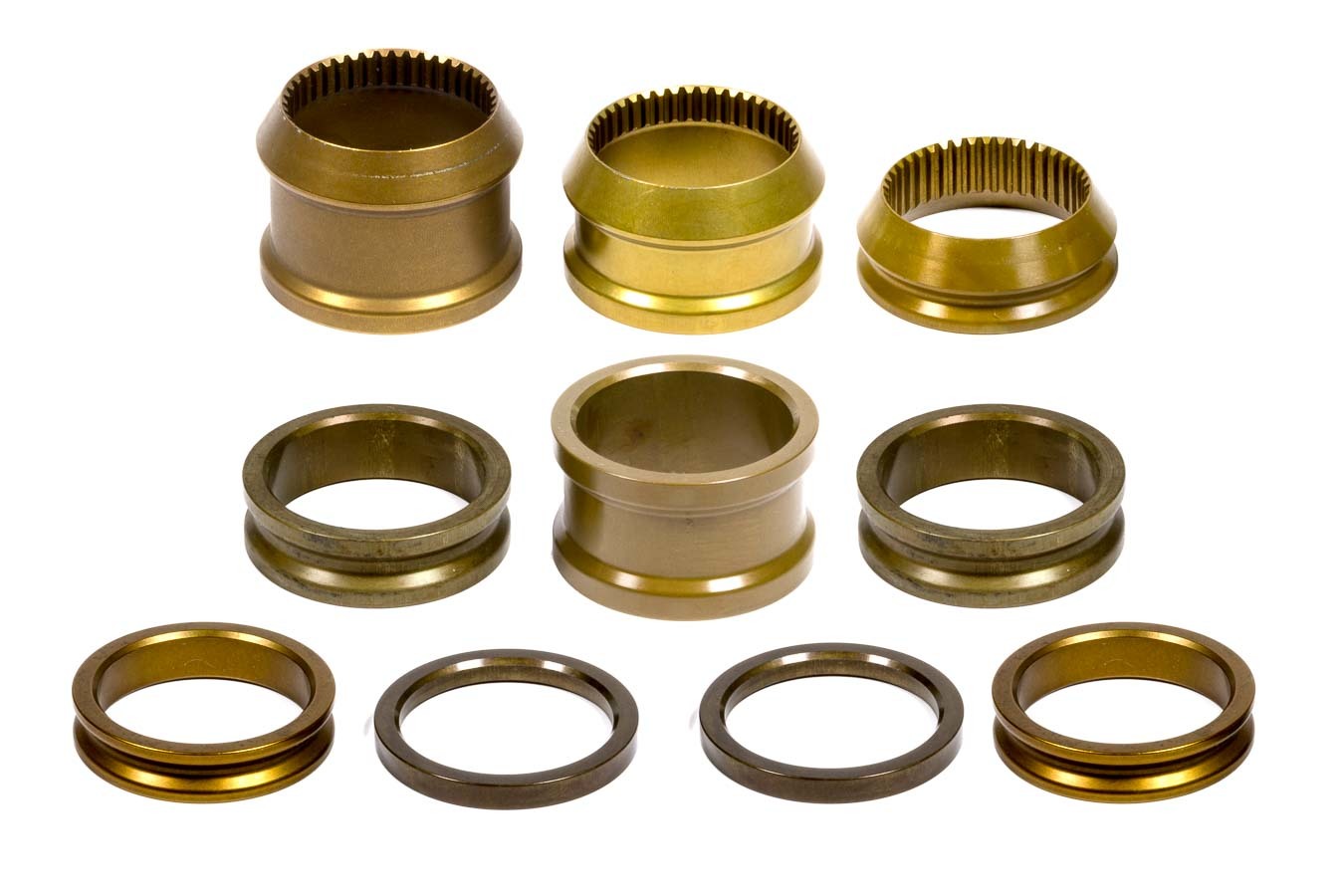Diversified Machine Axle Spacer Kit - Two 0.375 / Two 0.750 / Two 1.000 / One 2.000 in Straight - One 1.250 / One 2.000 / One 2.500 in Tapered / 42 Splined - Magnesium - Natural - Dmi Sprint Axle - Kit - SRC-2600