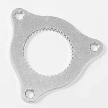 Diversified Machine Brake Rotor Adapter - 2.750 x 42 Spline Axle To 3-Bolt Rotor Pattern - Aluminum - Natural - Each - SRC-2701
