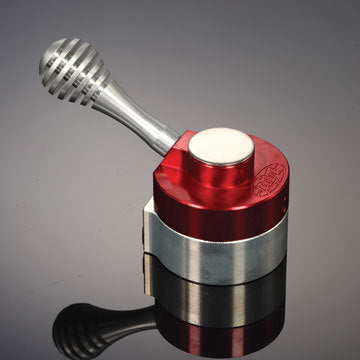 Diversified Machine Wing Valve - Hydraulic Adjustment - Silver / Red Anodized - Sprint Car - Each Wing Valve - SRC-2920