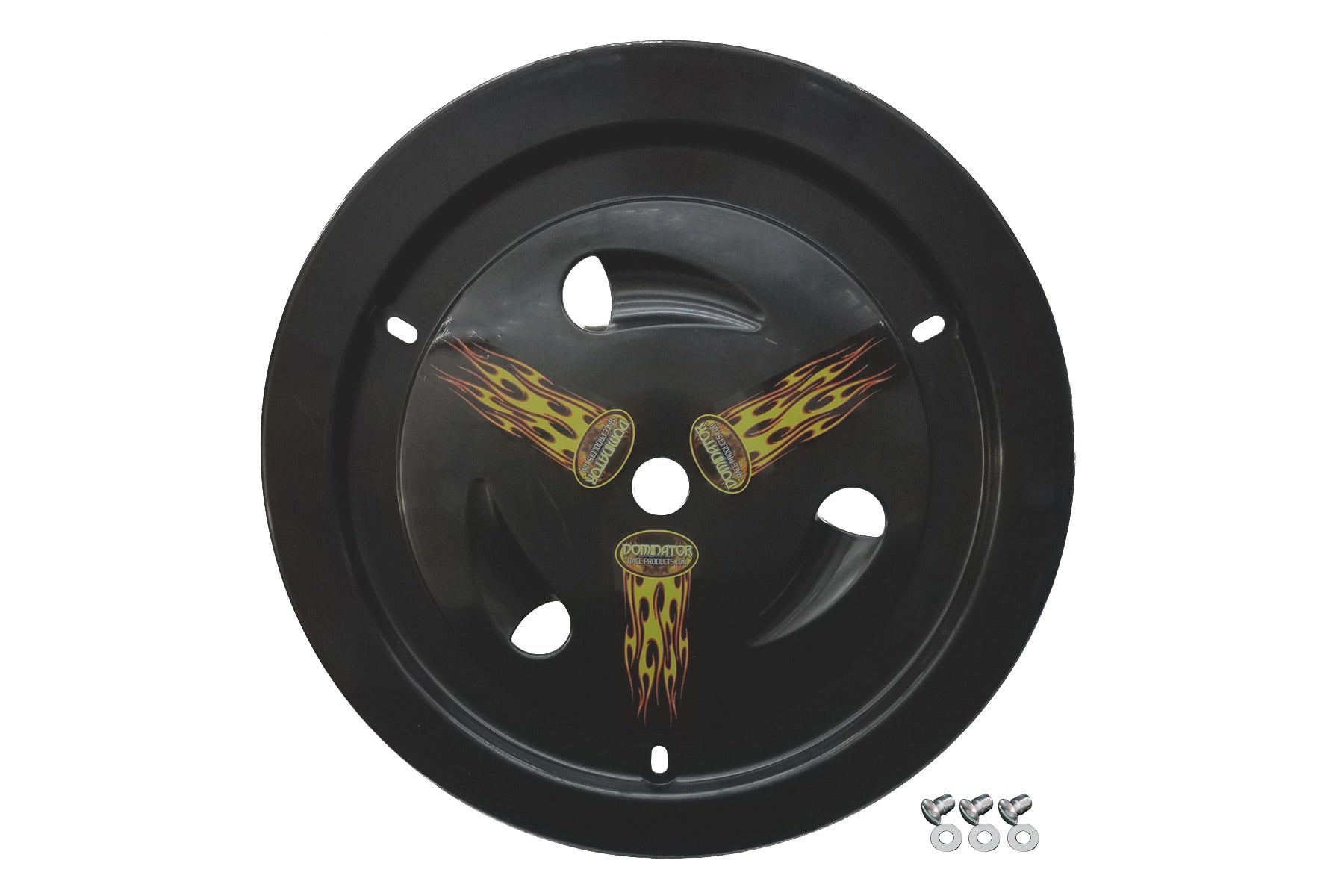 Dominator Race Body Mud Cover - Ultimate - Bolt-On - Hardware Included - Vented - Cover Only - Plastic - Black - 15 in Wheels - Each - DOM-1013-B-BK