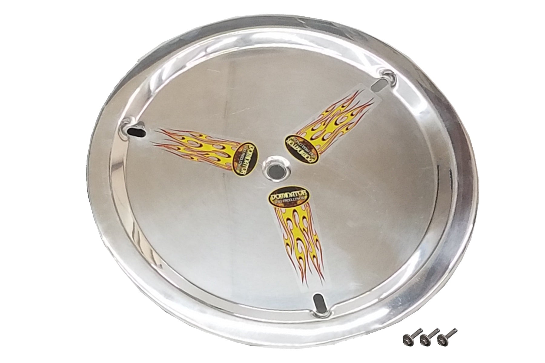 Dominator Race Body Mud Cover - Bolt-On - Aluminum - Polished - 15 in Wheels - Each - DOM-1030-B-POL