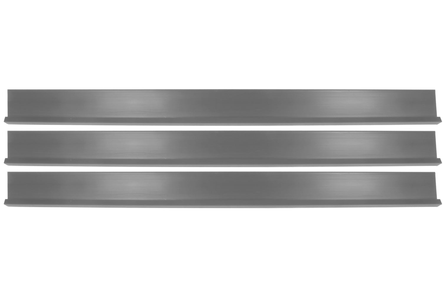 Dominator Race Body Rocker Panel - 78 in Long - Plastic - Gray - Set Of 3 - DOM-1100-GRY