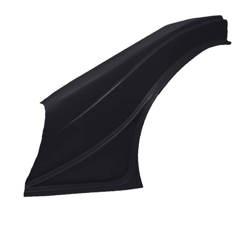 Dominator Race Body Fender - Outlaw - Driver Side - Plastic - Black - Universal - Asphalt Late Model - Each - DOM-2001F-BK