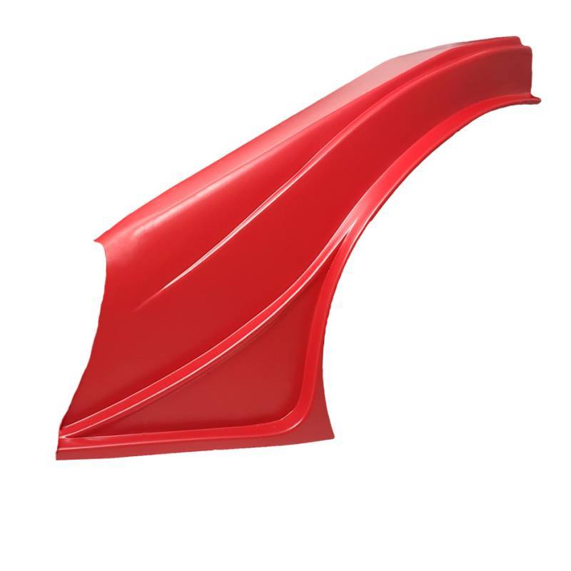 Dominator Race Body Fender - Outlaw - Driver Side - Plastic - Red - Universal - Asphalt Late Model - Each - DOM-2001F-RD