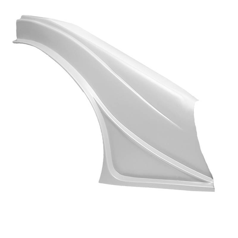 Dominator Race Body Fender - Outlaw - Passenger Side - Plastic - White - Universal - Asphalt Late Model - Each - DOM-2002F-WH