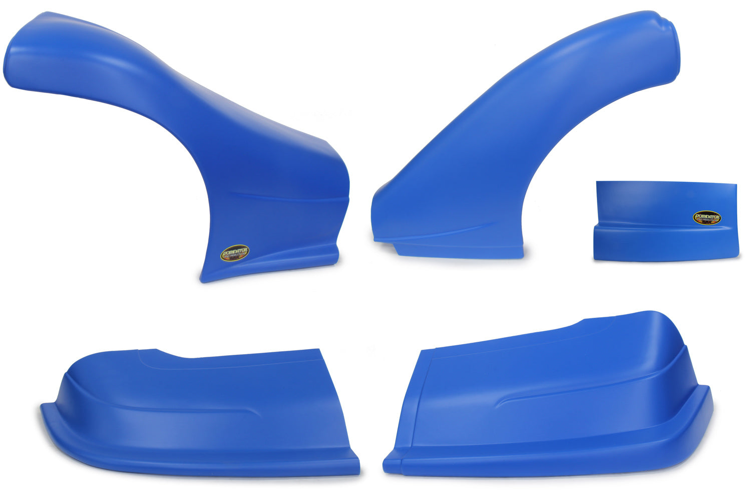 Dominator Race Body Nose - Dominator - Complete - Fenders Included - Plastic - Blue - Dirt Late Model - Kit - DOM-2300-BL