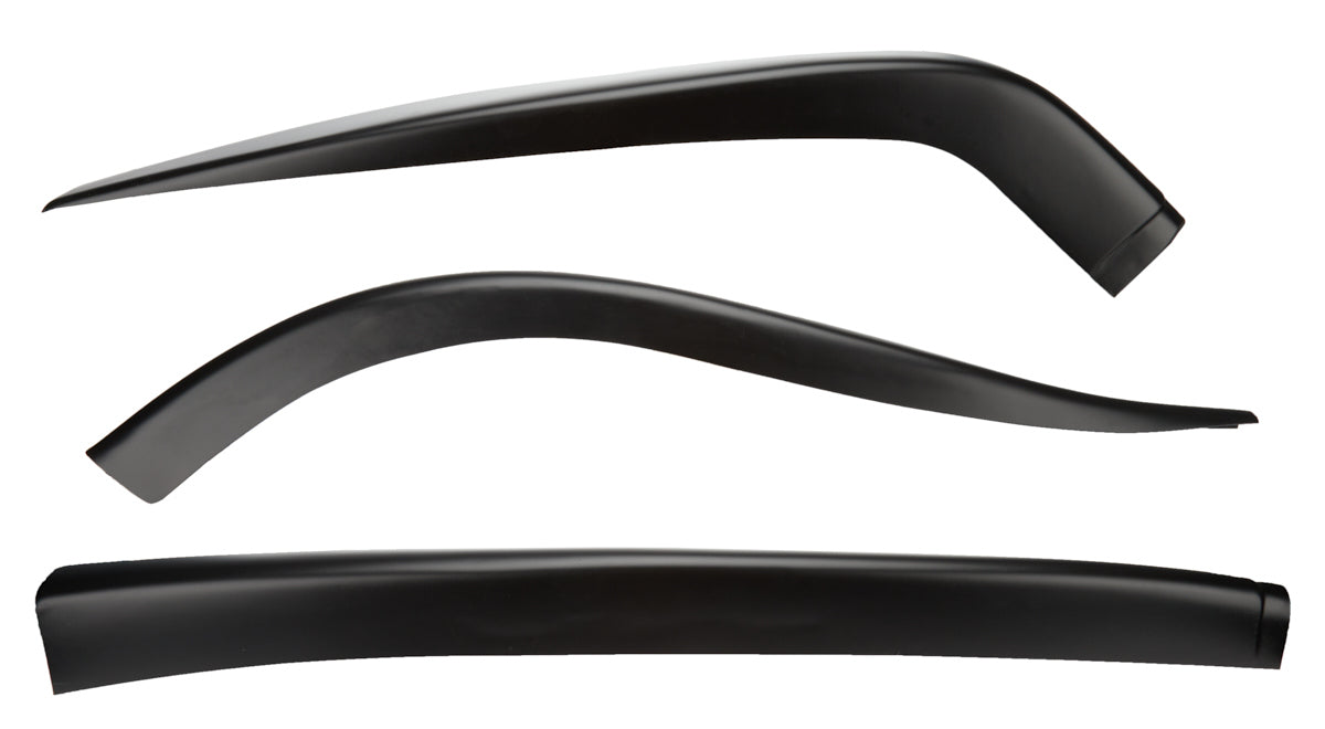 Dominator Race Body Air Valance - 3 Piece - Plastic - Black - Dirt Late Model - Kit - DOM-2304-BK