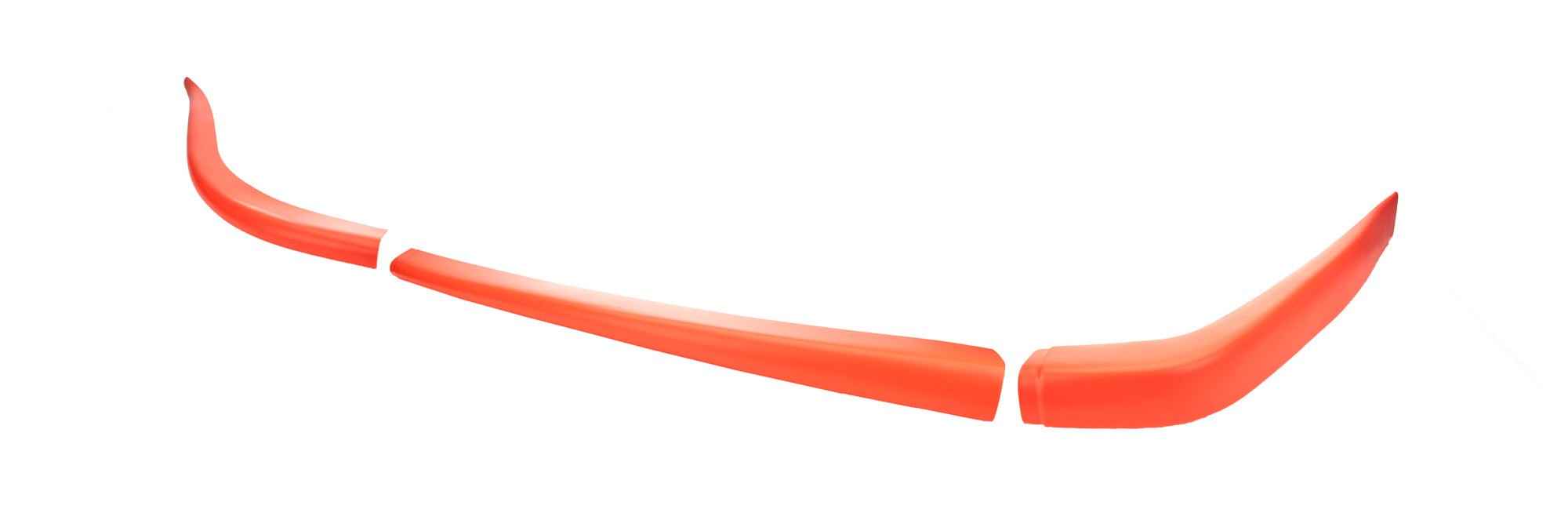 Dominator Race Body Air Valance - 3 Piece - Plastic - Fluorescent Orange - Dirt Late Model - Kit - 2304-FLO-OR