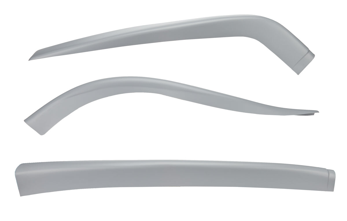 Dominator Race Body Air Valance - 3 Piece - Plastic - Gray - Dirt Late Model - Kit - 2304-GRY