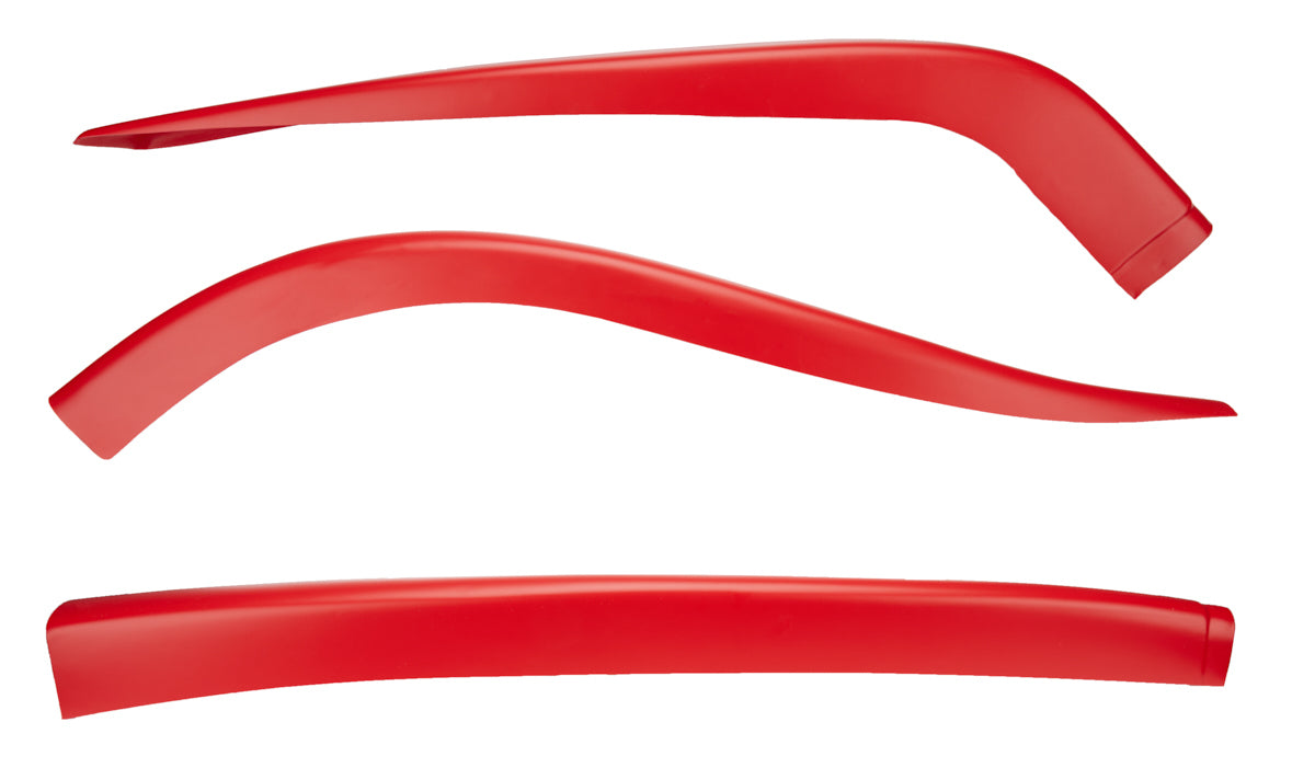 Dominator Race Body Air Valance - 3 Piece - Plastic - Red - Dirt Late Model - Kit - DOM-2304-RD