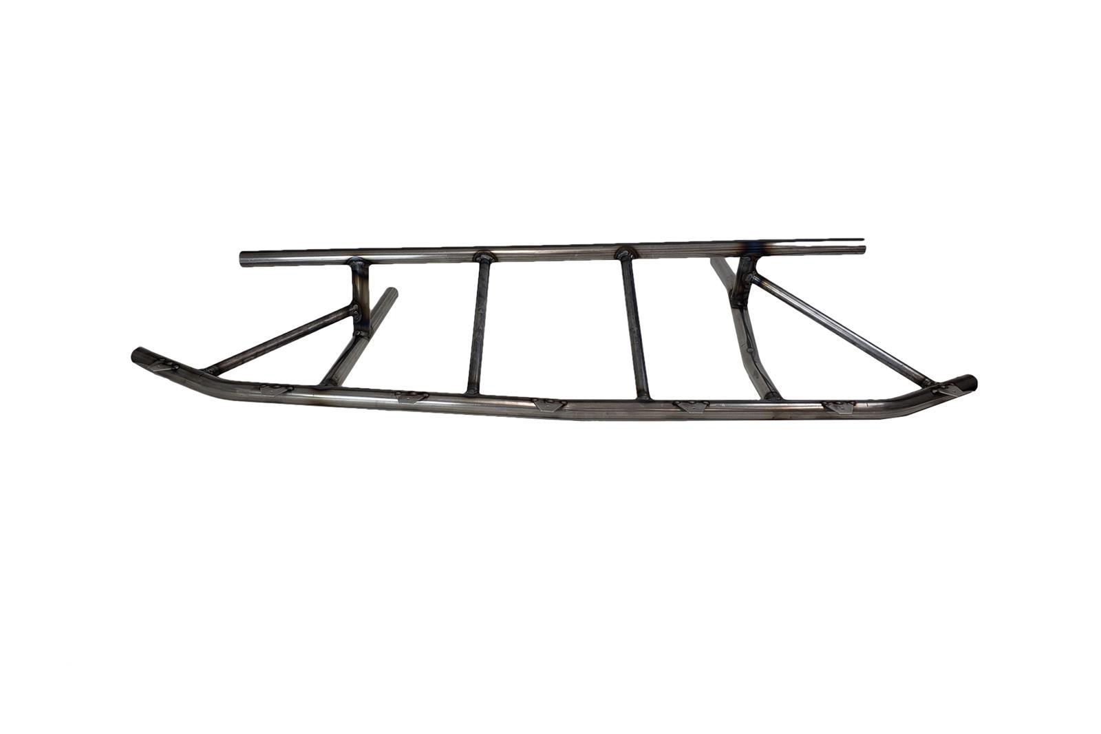 Dominator Race Body Bumper - Front - 1.5 in OD Tube - 0.083 in Wall - Stacked - Steel - Natural - Dirt Late Model - Each - 2306