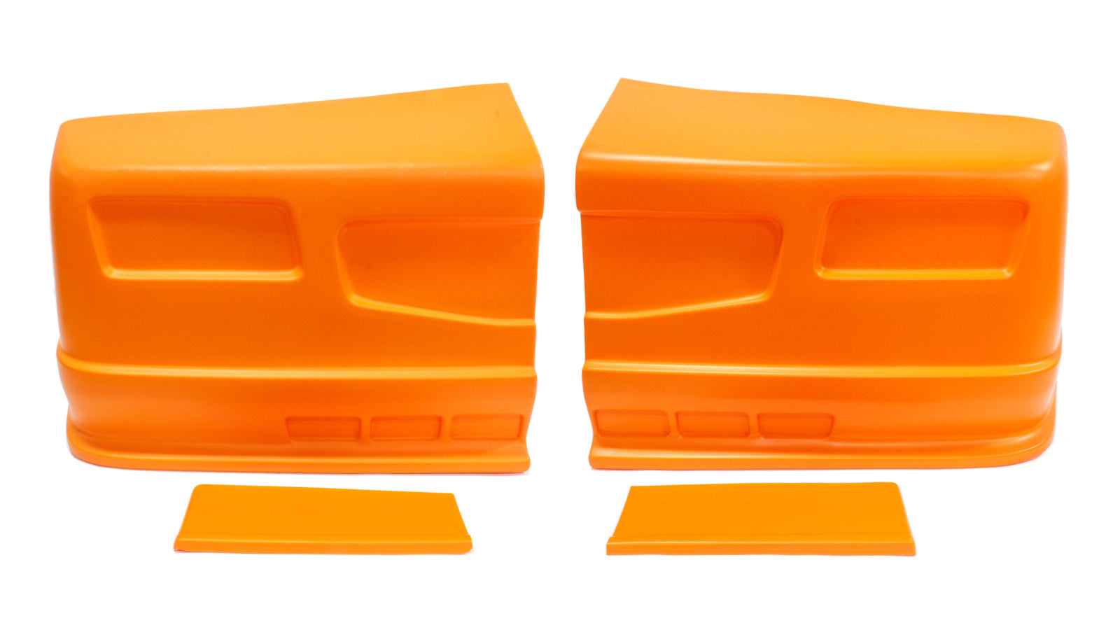 Dominator Race Body Nose - Dominator SS - Complete - Fender Extensions Included - Plastic - Orange - Universal - Street Stock - Kit - 300-OR