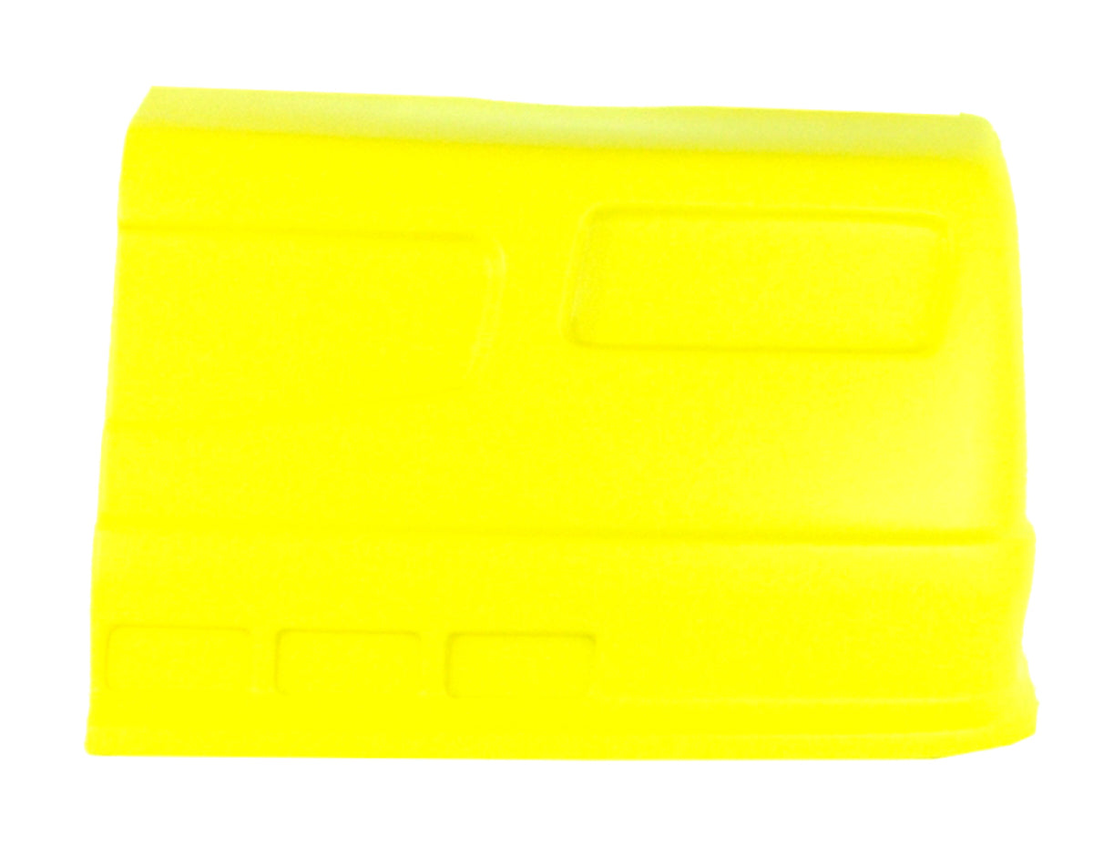 Dominator Race Body Nose - Dominator SS - Driver Side - Fender Extension Included - Plastic - Fluorescent Yellow - Universal - Street Stock - Kit - DOM-302-FLO-YE-NE