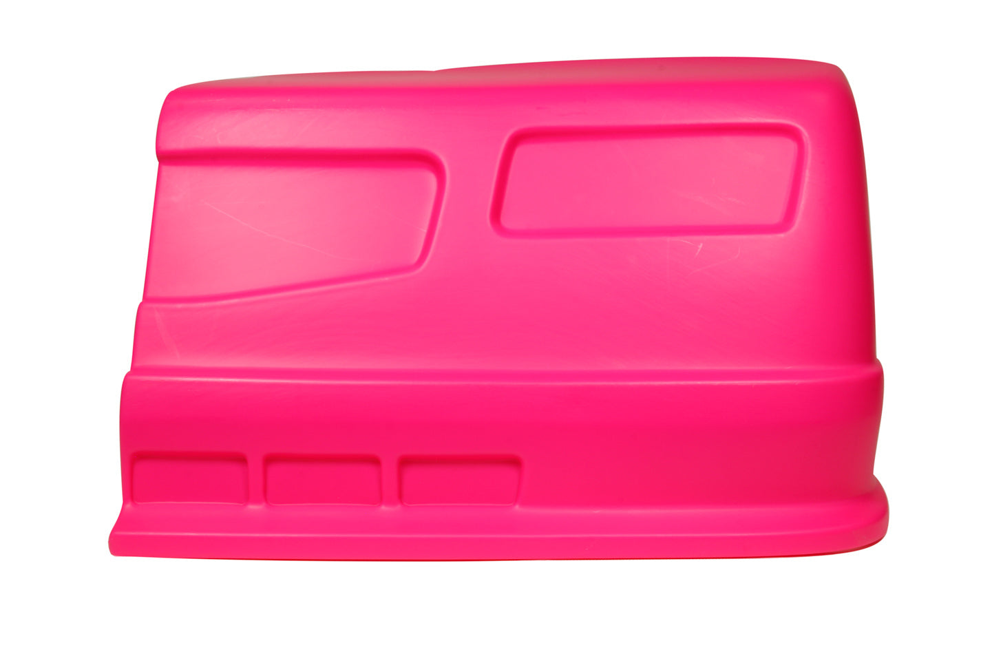 Dominator Race Body Nose - Dominator SS - Driver Side - Fender Extension Included - Plastic - Pink - Universal - Street Stock - Kit - DOM-302-PK-NE