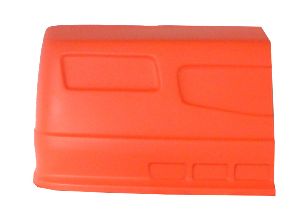 Dominator Race Body Nose - Dominator SS - Passenger Side - Plastic - Fluorescent Orange - Universal - Street Stock - Each - DOM-303-FLO-OR-NE