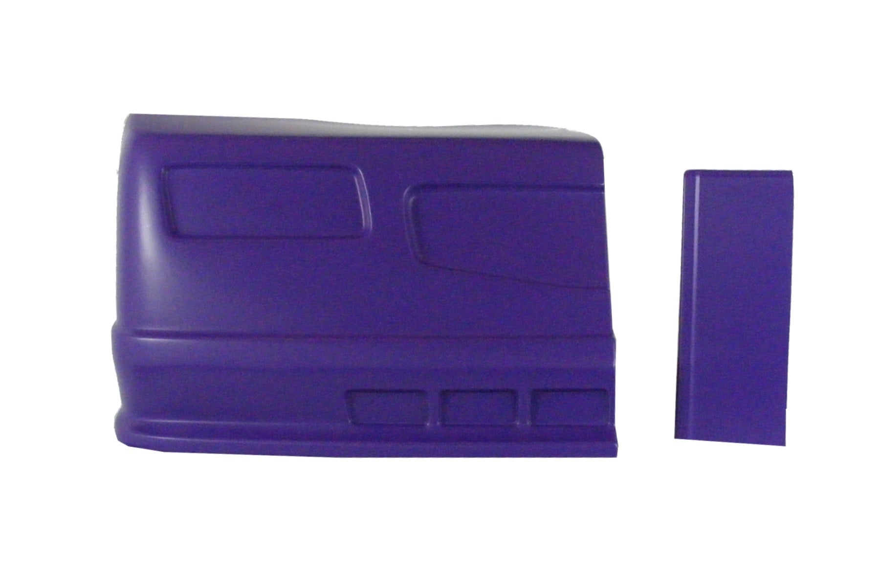 Dominator Race Body Nose - Dominator SS - Passenger Side - Fender Extension Included - Plastic - Purple - Universal - Street Stock - Kit - DOM-303-PU