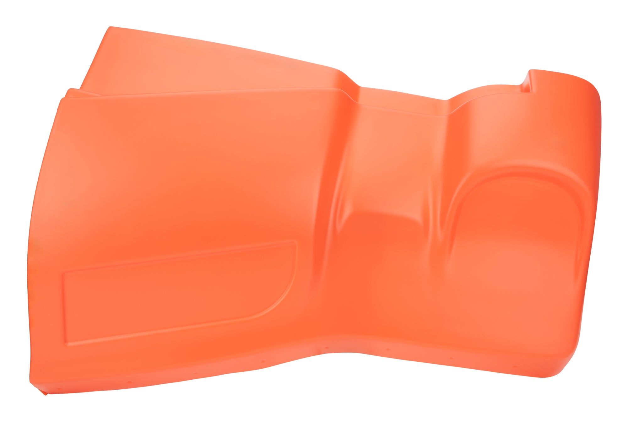 Dominator Race Body Nose - SS Killer Z - Driver Side - Upper - Plastic - Fluorescent Orange - Street Stock - Each - DOM-326-L-FLO-OR
