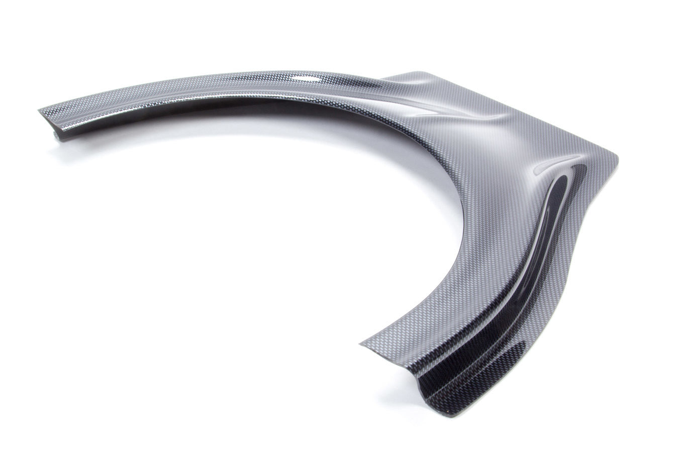 Dominator Race Body Hood Scoop - Stalker - Dirt - 1.5 in Height - Curved Front - Plastic - Carbon Fiber Look - Each - DOM-501-CF
