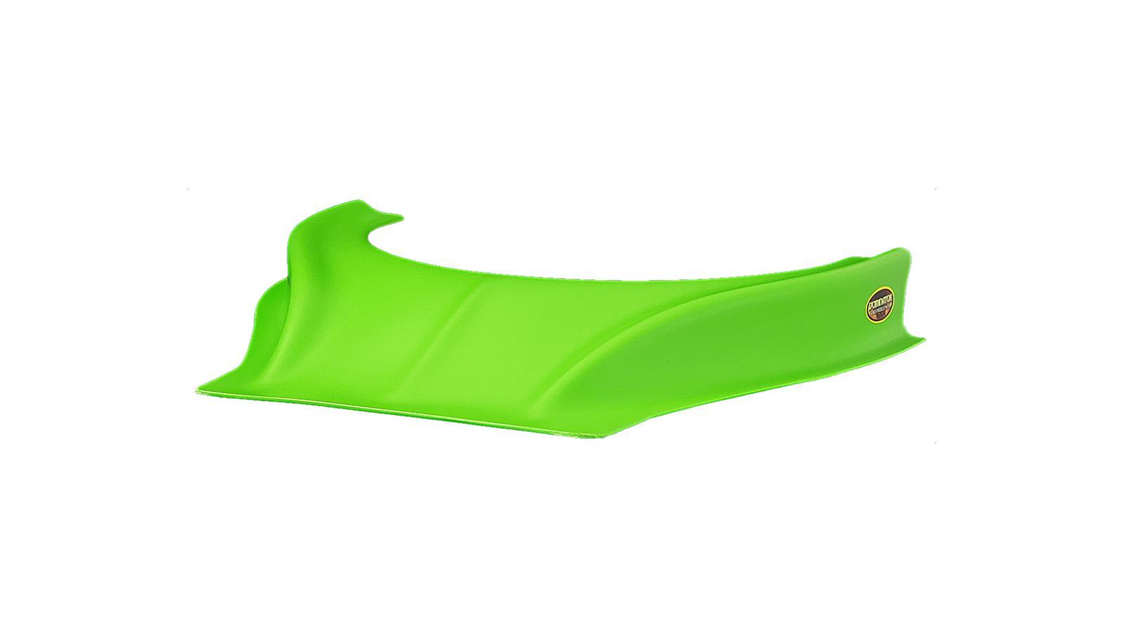Dominator Race Body Hood Scoop - Stalker - Dirt - 2.5 in Height - Curved Front - Plastic - Extreme Green - Each - DOM-502-XG