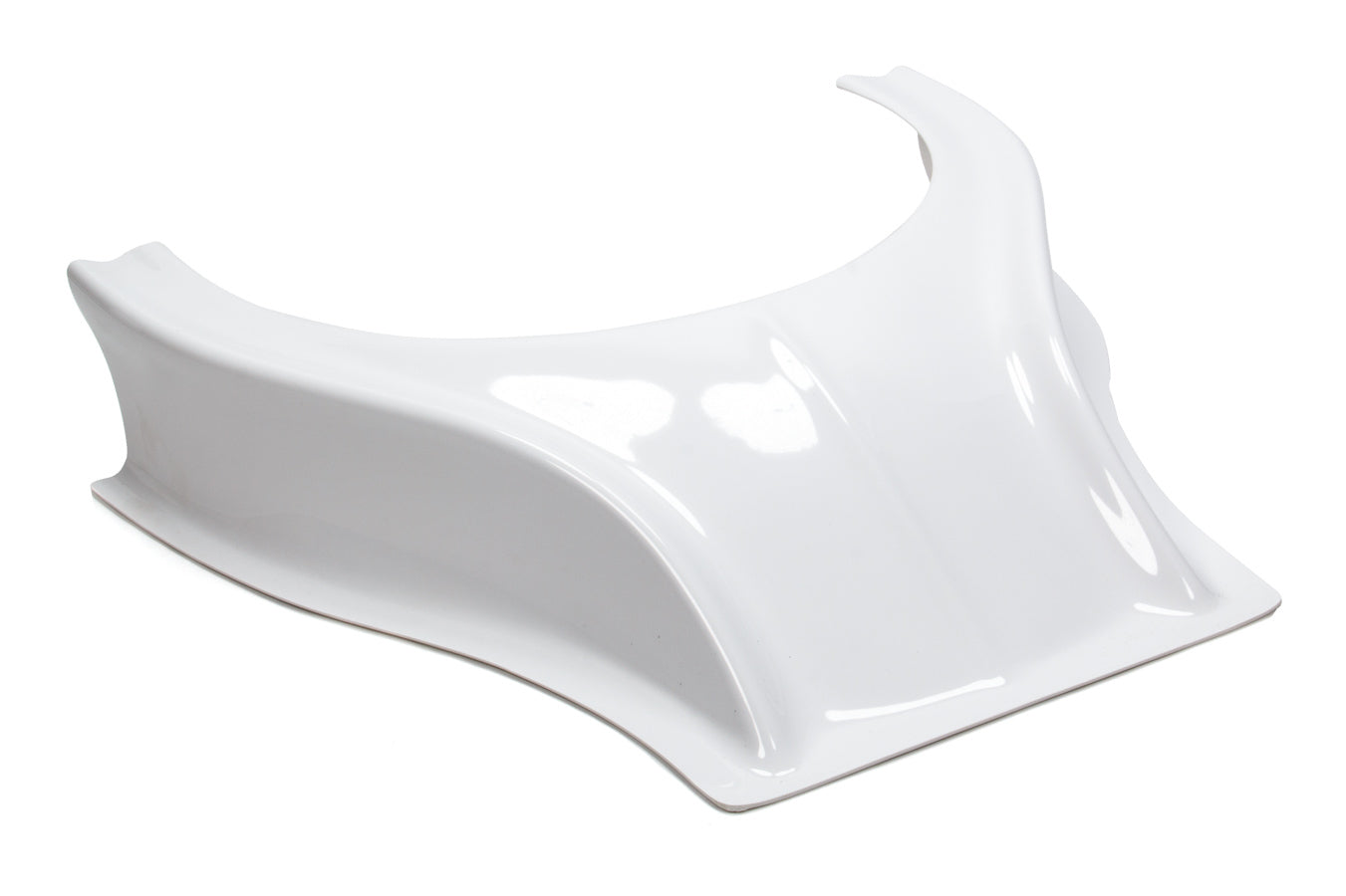 Dominator Race Body Hood Scoop - Stalker - Dirt - 3.5 in Height - Curved Front - Plastic - White - Each - DOM-503-WH