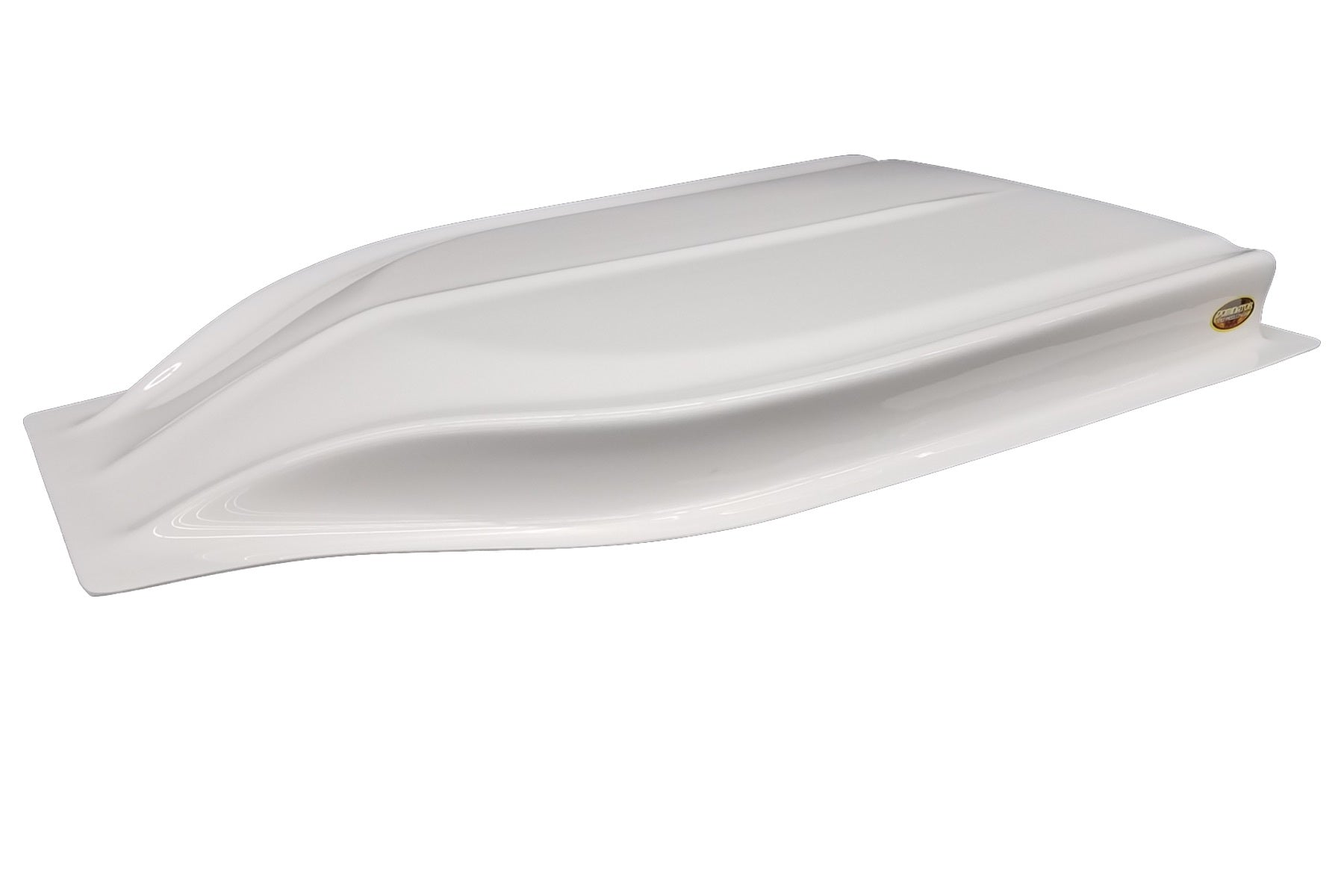 Dominator Race Body Hood Scoop - Stalker - 2.5 in Height - Street Stock - Plastic - White - Each - DOM-517-WH