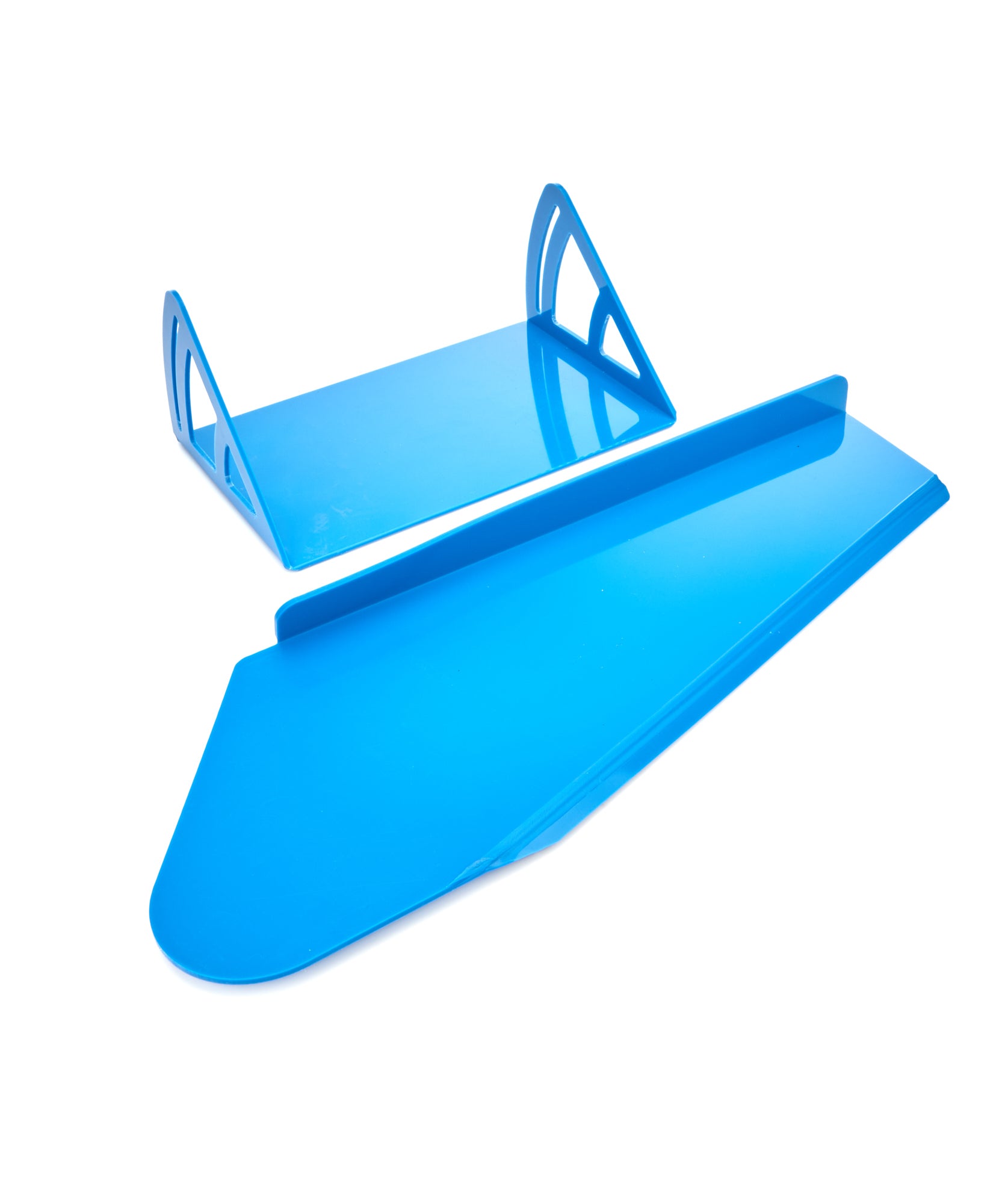 Dominator Race Body Spoiler - 12 x 8 in - Crush Panel - Plastic - Blue - Dirt Late Model - Kit - DOM-921-BL