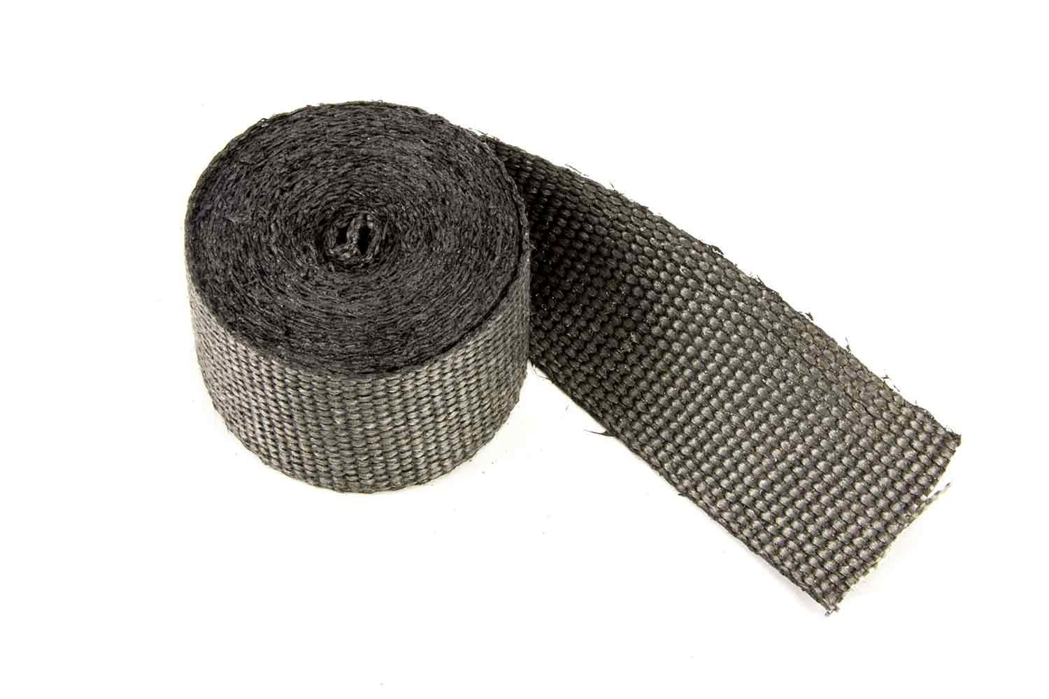 Design Engineering One 15 foot roll of 2 inch wide Black Glass Fiber Exhaust wrap. Exhaust Heat Shield