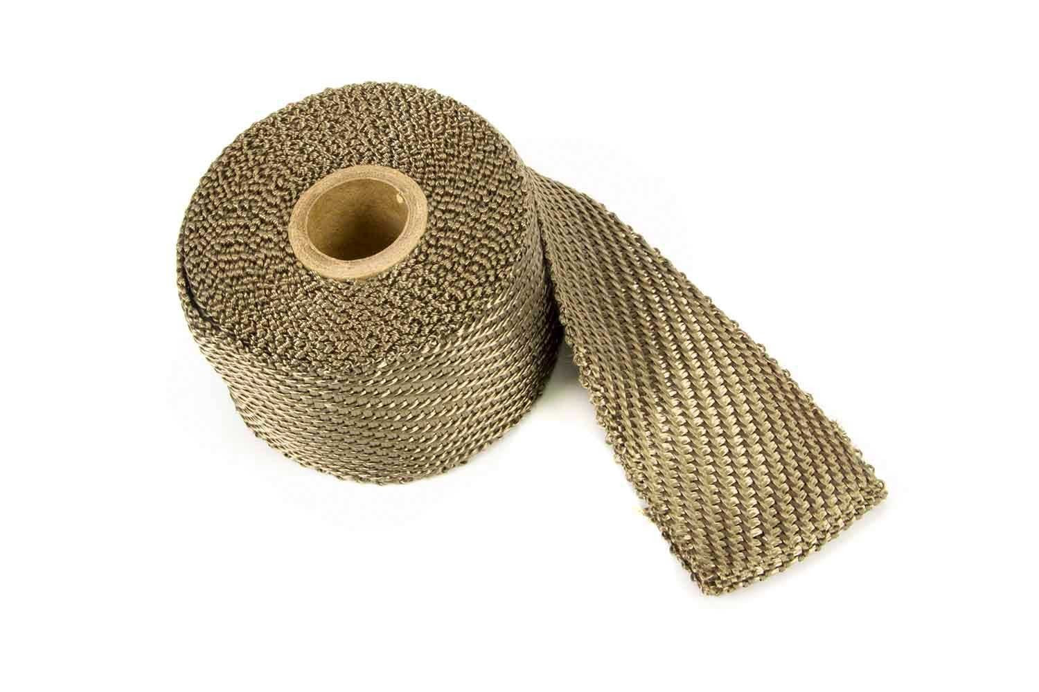 Design Engineering One 15 foot roll of 2 inch wide titanium exhaust wrap. Exhaust Heat Shield 10129