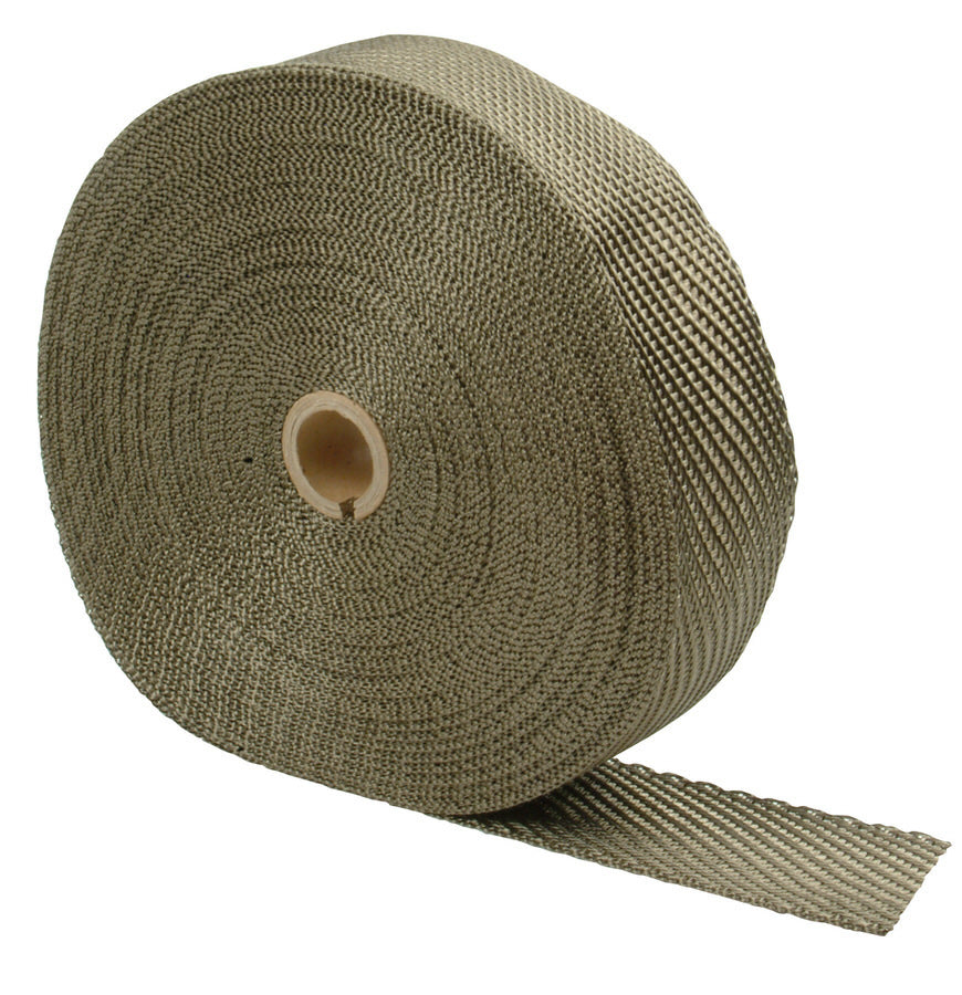 Design Engineering One 100 foot roll of 2 inch wide titanium exhaust wrap. Exhaust Heat Shield 10130