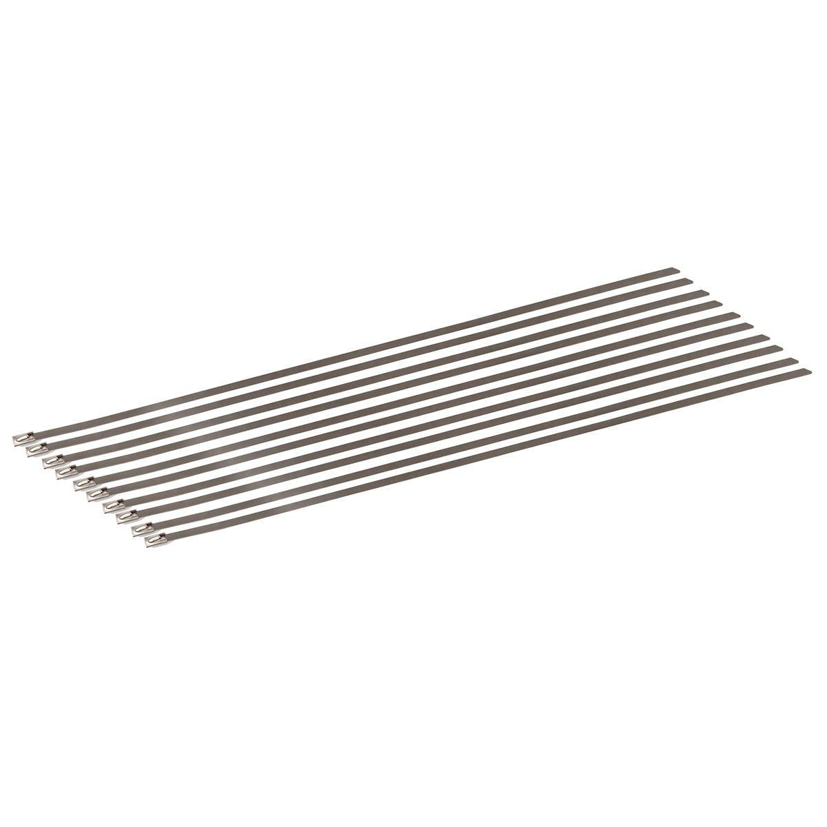 Design Engineering Ten 20 inch long stainless steel locking ties. Exhaust Heat Shield 10203