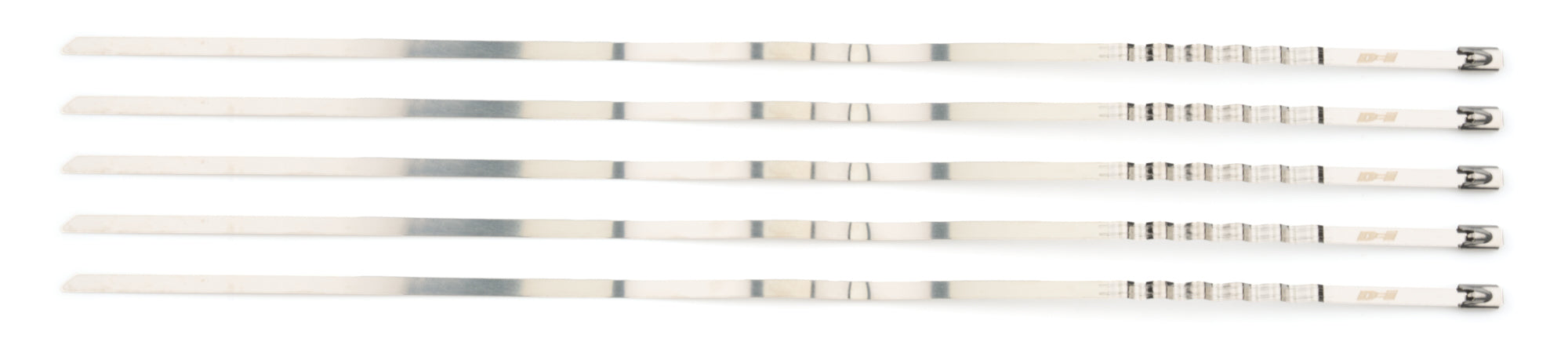 Design Engineering Five 14 inch long stainless steel Lokjaw locking ties. Cable Tie and Clip 10206