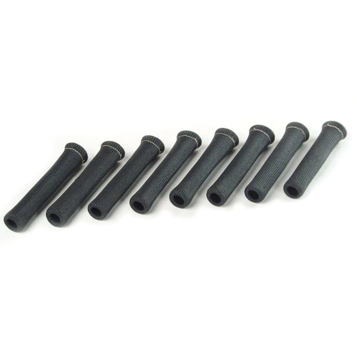 Design Engineering Eight black 6 inch Protect-A-Boots with internal metal ring. Spark Plug Boot Heat Sleeve