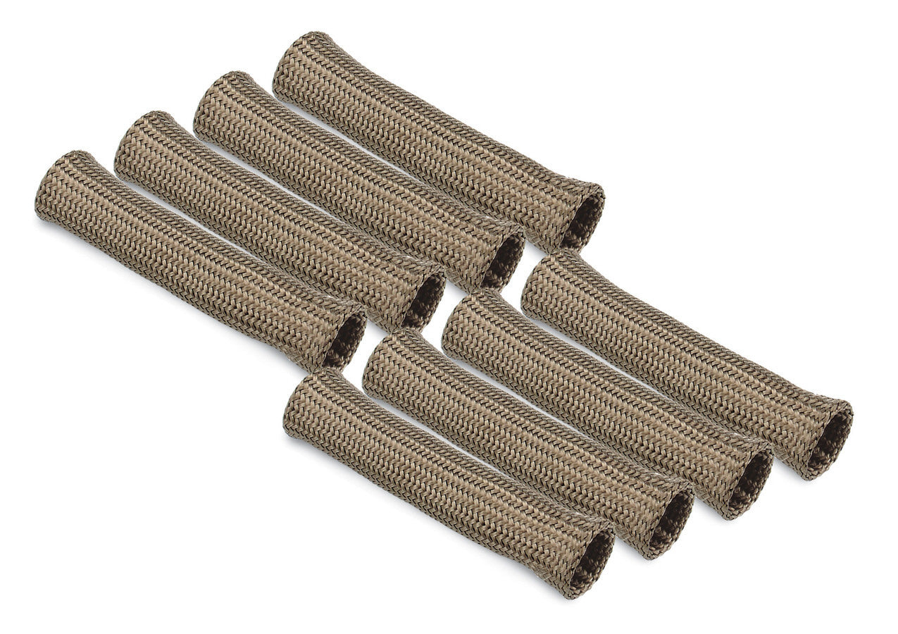 Design Engineering Eight 6 inch Titanium Protect-A-Boots with internal metal ring. Spark Plug Boot Heat Sleeve