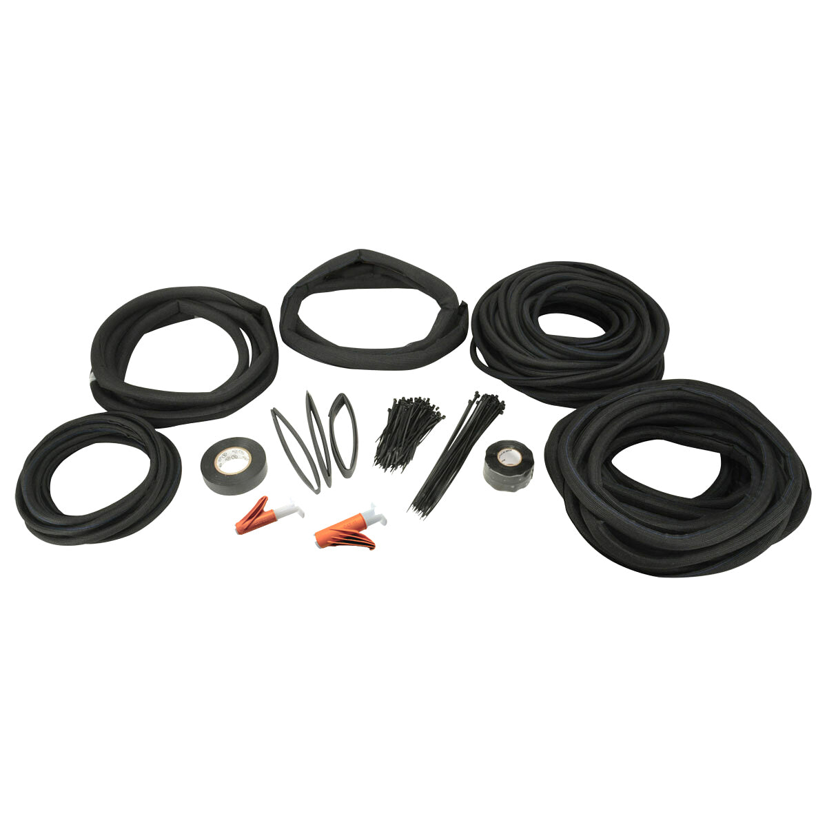 Design Engineering Easy Loom Split Wire Sleeve Master Kit Black Wire Loom 10663