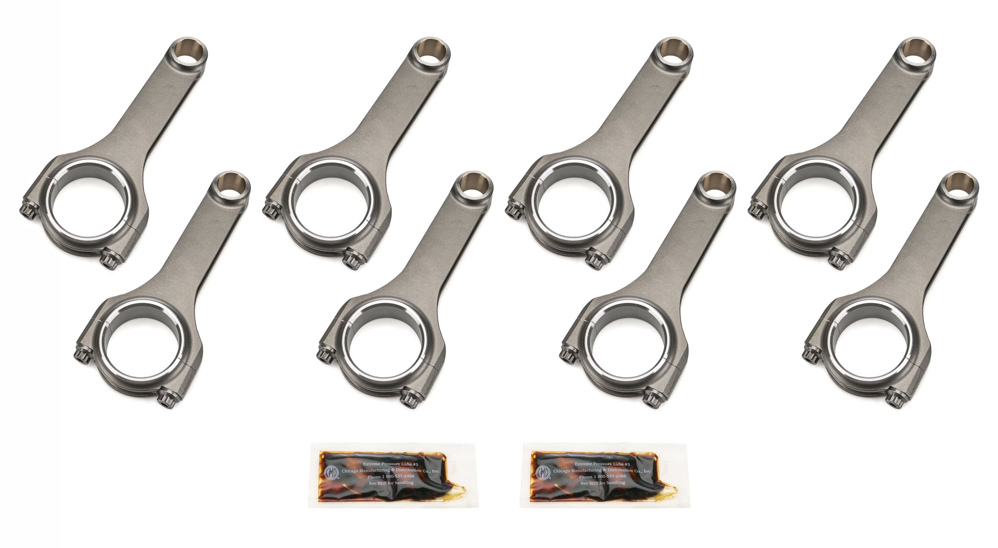 Dyer's Top Rods SBC 6.000 Forged Connecting Rods - 2.100 Pin Dia. - 6000NLSBCLJ7200A