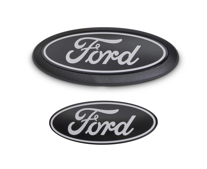 Ford Performance 2024-2026 F-150 Black Ford Oval Emblem Kit - Grille & Tailgate - No Camera - M-1447-F15B24