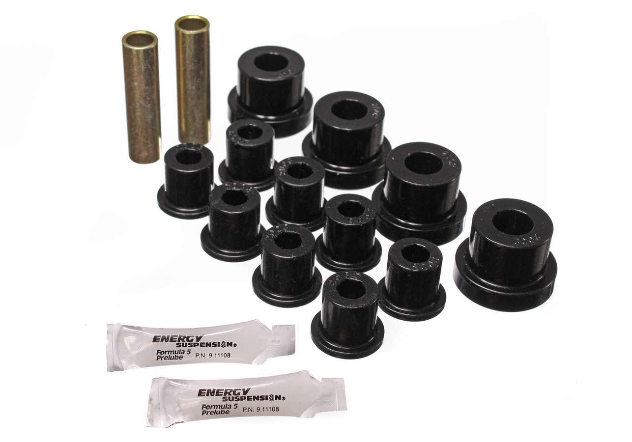 Energy Suspension 2.2102G Hyper-Flex Front Leaf Spring Bushing Kit for Jeep CJ 1976–1986