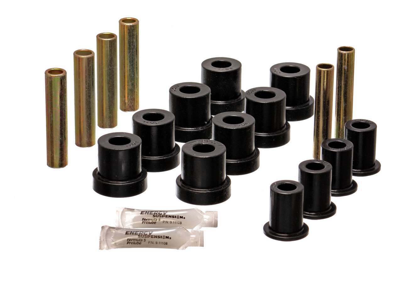 ENERGY SUSPENSION 3.2131G Hyper-Flex Front Leaf Spring Bushing Kit for 1967-1970 GM Full-Size SUVs and Trucks