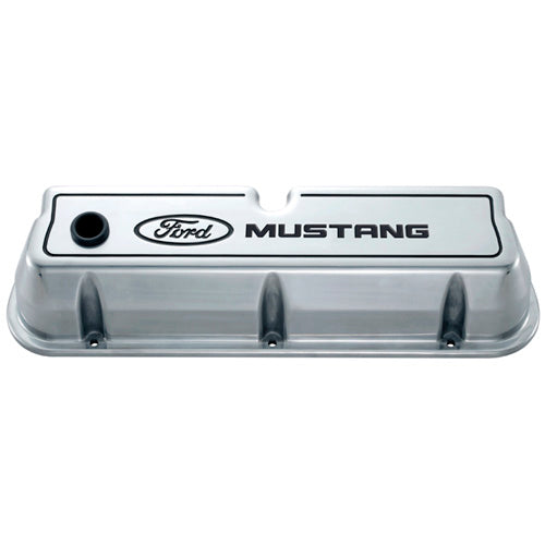 Ford Performance Ford Mustang Die - Cast Valve Covers Polished With Black Logo - 302-030 - Image 8