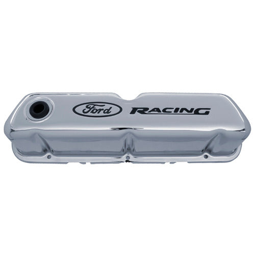 Ford Performance Logo Stamped Steel Valve Covers Chrome - 302-071 - Image 8