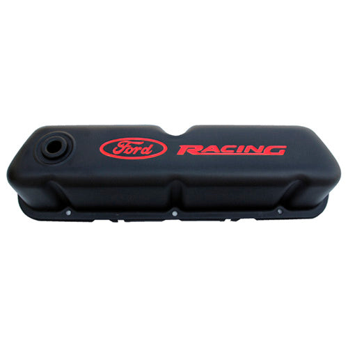 Ford Performance Logo Stamped Steel Valve Covers Black Crinkle Finish - 302-072 - Image 6
