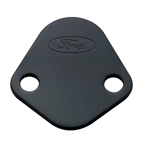 Ford Performance Fuel Pump Block Off Plate, Black Crinkle Finish With Ford Oval - 302-291 - Image 6
