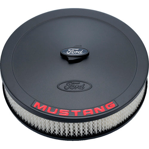 Ford Performance Air Cleaner Kit: Black Crinkle Finish, Red Mustang Emblem - 302-362 - Image 7